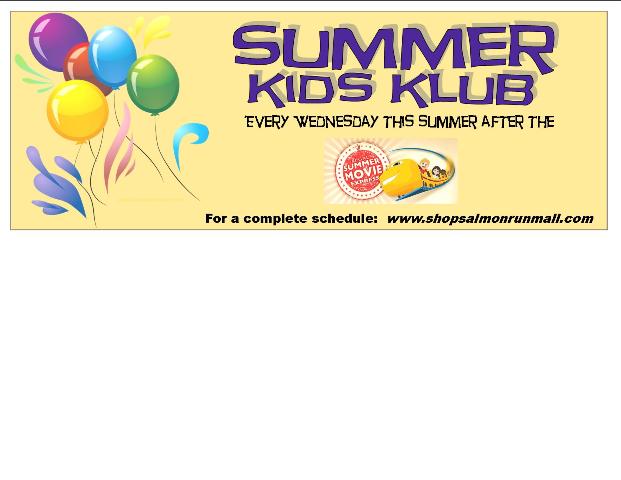 Summer Kids Klub every Wednesday this Summer!